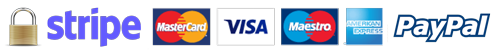 Paypal Stripe Credit Cards Secured Payment Accepted