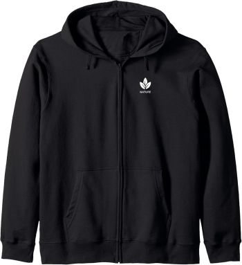 Mountain Adventure Nature Zip Hoodie-Brown-XS